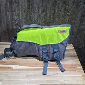 KONG Dog Life Jacket Vest Medium Green Grey Reflective Rescue Handle 25-55 lbs